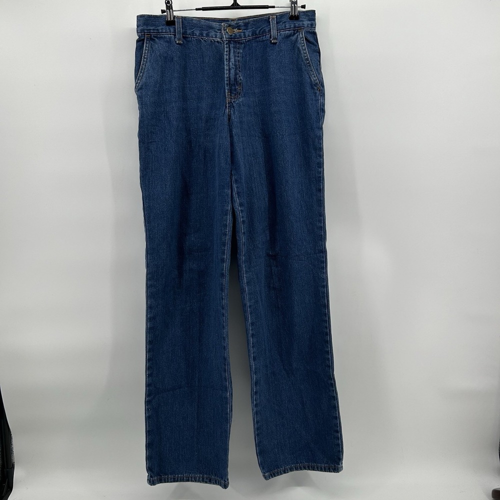 Moda International Womens 6 High Rise Straight Leg Denim Pants Vtg Made USA Y2K